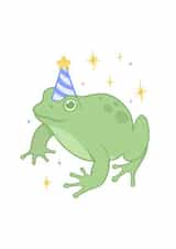 MAGIC PARTY FROG created by MOUSE CARDS