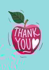 Thank You Apple card created by Charlotte Hill Vandenburg