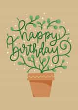 Plant Lover Birthday card created by Charlotte Hill Vandenburg