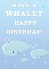 Whale Happy Birthday Card created by Billy Gawthorpe