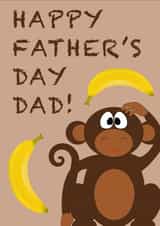 Mischevious Monkey Father's Day Card created by Billy Gawthorpe