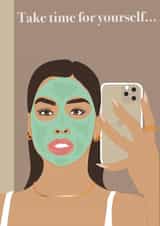 Take time for yourself...card created by Illustrationsbyisha