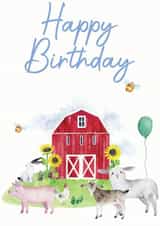 Fun at the Farm Birthday Card created by Hannah 