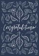 Modern Lace Congratulations created by Charlotte Hill Vandenburg