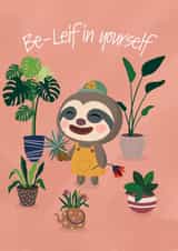 Be-Leif in yourself Animal crossing card created by Lisa Parker