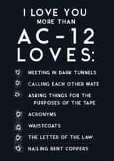 Romance + Line of Duty = This Card created by JosieOnTheRun