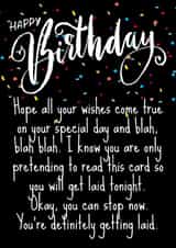 Adult Joke Birthday Card for boyfriend or husband created by Kristin