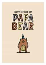 Papa Bear Fathers Day Card created by Zoe Oliver
