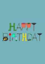 Gardening / Allotment Birthday Card created by @hairheadsart