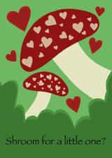 Shroom for a little one? New baby card created by Goblin Kreations