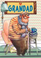 Fun Grandad birthday or Father's Day card created by CardandFast