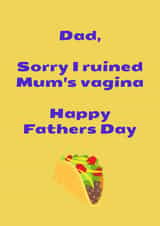 Rude Fathers Day Card created by TickledPink