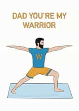 Dad you're my warrior for father's day created by Noura Mokhtar