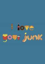 Junk Food card created by @hairheadsart