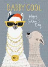 Cute Alpaca Fathers Day Card - Dad - Daddy Cool created by Kelsey Collings