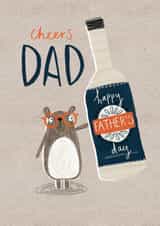 Classic Beer Fathers Day Card / Birthday Card - Dad - Beer - Cheers Dad created by Kelsey  Collings 