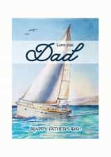 Love you Dad Happy Father's Day created by Biancodizinco Art