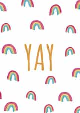 Congratulations Yay Rainbow Card created by Send Salutations