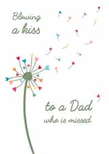 Blowing a kiss to a Dad who is missed created by Wink Design - Michelle Roberts