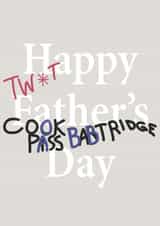 Graffiti Dorbed Alan Partridge Father's Day Card Parody created by Orca 87