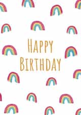 Rainbow Birthday Card created by Send Salutations