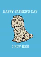 Cockapoo Father's Day Card created by Gibbo The Doodler