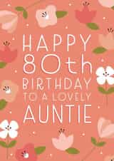 Happy 80th Birthday Auntie created by Juniper and Rose Studio