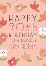 Happy 90th Birthday Grandma created by Juniper and Rose Studio