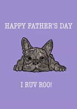 French Bulldog Father's Day Card created by Gibbo The Doodler