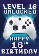 Gamers Xbox 16th Boys Birthday Card created by LJRanson Design