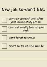 New Job List Card created by J Wills