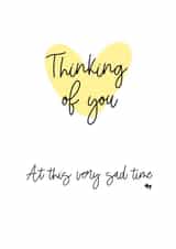 Thinking of You Sympathy Card 1001 created by AJK Stitch Designs 