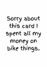 Cheapo generic cycling card! created by Mad Funny