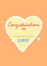Congratulations Sobriety Milestone card created by Cards Inc.lusive