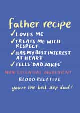 Father Recipe - Step Dad created by Cards Inc.lusive