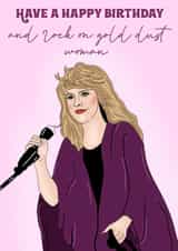 Fun Birthday Card - For Her - Stevie Nicks created by Ain't It Fun