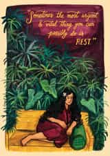 Rest take it easy card created by Shikha Nambiar