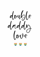 Double daddy love a card for both dads this fathers day created by notafictionalmum