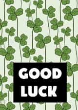 Good luck to you clover card created by Vektorama