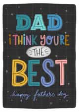 You’re the best Fathers Day card  created by Claire Lefevre