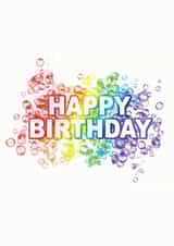 Bubbly Rainbow birthday created by @jpcreative_designs