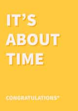 About Time Congratulations Card created by Designs by Elena