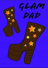 Glam Rock Dad Fathers day Card created by Anna Ratty