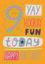 9 Today Birthday Card created by Alice Potter