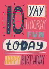 10 Today Birthday Card created by Alice Potter