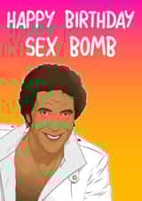 Funny Birthday Card - Tom Jones - Sex Bomb created by Liam Harris