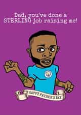 Raheem Sterling Manchester City Card created by Gibbo The Doodler