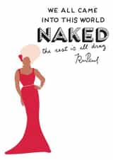 It’s all drag! Just because card created by Gail Jackson