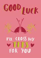Good Luck Tits Card created by Jess Hislop