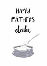 Happy Father's Day Punny Dahi Card created by Gheetings Cards